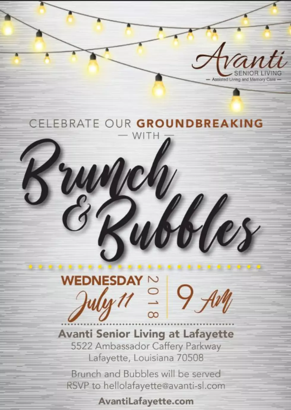Brunch and Bubbles &#8211; Avanti Senior Living of Lafayette Groundbreaking